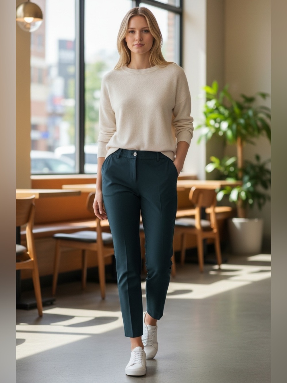 J. Crew Women’s High Rise Black Ankle Pants